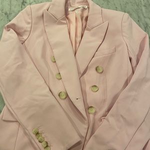 Veronica Beard Millennial Pink Dickey Blazer